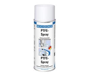 WEICON PTFE Spray 400 ml, white, dry lubricant, grease-free dry lubricant with non-stick effect