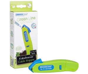 WEICON Tools Cable Knife No. S 4-28 Multi Green Line/Sustainable raw Materials/with Stripping Function in The housing