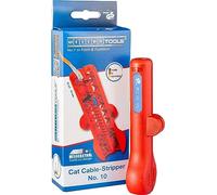 WEICON Cable Stripper No.10 - Network Cable Stripper, High-quality practical stripper for data cables Network Cables Cat 5, 6 and 7, Red, 0, 069Kg