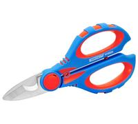 WEICON Tools Electrician Scissors XL; Electrician Scissors for Cutting, Stripping and Crimping; with Protective Cover