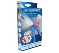 WEICON Wire Stripper No. 5 LED Kit - 0.2-6mm² Precision Stripping Pliers with 3 Brightness LED for Dark Work Areas