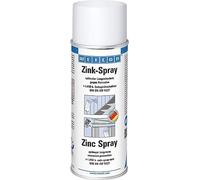 WEICON Zinc Spray 400 ml/TÜV-Tested/Fast-Drying, Heat-Resistant and Suitable as Primer for Metal/Matt Grey