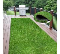 Weidear Artificial Grass 3 ft x 5 ft, 0.8 inch Fake Grass Mat, 4 Tones Synthetic Turf Rug, Indoor Outdoor Turf Grass for Dogs Pets/Patio Lawn Landscape Garden, Customized Sizes