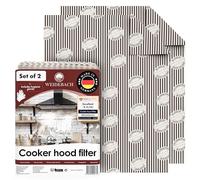 Weidebach® 2x Cooker Hood Filter Paper with Saturation Indicator, 22.4 x 18.5 in, Grease Filter, Can Be Cut to Size, Extractor Fan Filter, Cooker Hood Filter