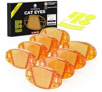 Weidebach® 8x Bicycle Spoke Reflectors With High Radiance, Cat Eyes Incl. 12 Reflective Stickers, Bicycle Reflectors Conform To Stvzo, Bicycle Reflectors For All Common Wheel Sizes