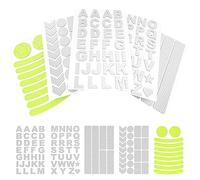 WEIDEBACH® strong reflective stickers,100 pieces reflective bike stickers, bicycle reflective stickers different shapes/colours, bikes stickers reflective on 196.85ft, reflective stickers for clothing