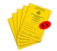 WEIDEBACH® Vaccination Certificate Standard, Version 2021 with Extra Page for Current Protective Vaccinations, Includes Vaccination Compass, Vaccination Card, Vaccination Book, International