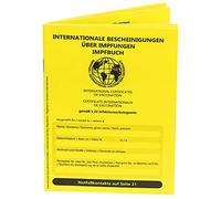WEIDEBACH Vaccination Certificate with Emergency Page, Includes Vaccination Compass, Emergency Page, Vaccination Card, Vaccination Book, International Vaccination Certificate for Adults and Children