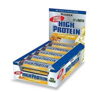 Weider 40% Protein Low Carb Bar (24 x 50g) Peanut-Caramel Flavour. Chocolate Coated Bar with High Protein-Reduced Carb Content. Muscle Building & Maintenance Support. Ideal Before or After Training