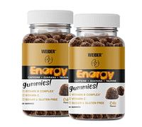 Weider Duo Pack Energy Caffeine Gummies (80 Gums) Cola Flavour.