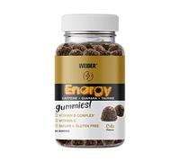 Weider Energy Caffeine Gummies (80 Gums) Cola Flavour. Caffeine Gummies with Guarana, Taurine, Vitamin B and C. Sugar Free. Allergen Free. (10 Servings)