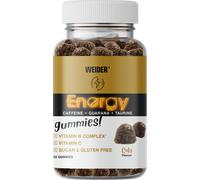 Weider Energy Caffeine Gummies (80 Gums) Cola Flavour. Caffeine Gummies with Guarana, Taurine, Vitamin B and C. Sugar Free. Allergen Free. (10 Servings)