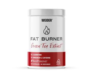 Weider Fat Burner (120 Capsules) - Advanced Dual-Action Formula, Thermogenic and Lipotropic, with L-Carnitine, Plant Extracts, and Chromium, with Caffeine (40 Servings)