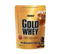 Weider Gold Whey (500g) Milk Chocolate Flavour. Ultrafiltrated Proteins from 100% Whey Protein Concentrate, 23g Protein/Serving, Low Fat, Low Sugar, Delicious, Extra Creamy Texture, Aspartme Free