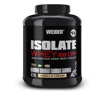 Weider Isolate Whey 100 CFM (2kg) Vanilla Cream Flavour. Protein Powder with 25g Proteins and 5g BCAAs per Serving. Low Sugar. Aspartame-Free.