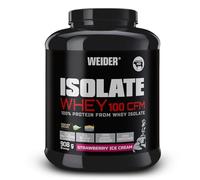 Weider Isolate Whey 100 CFM (908g) Strawberry Ice Cream Flavour. Protein Powder with 25g Proteins and 5g BCAAs per Serving. Low Sugar. Aspartame-Free.