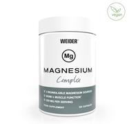 WEIDER MAGNESIUM COMPLEX Vegan Magnesium Bisglycinate Citrate Malate 120 Caps