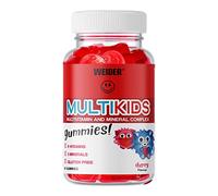 Weider Multikids Gummies - Vitamins for Kids - no Added Sugar - Child Friendly Texture and dose of 9 Vitamins and 3 Minerals - 50 Gummies