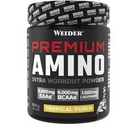 Weider Premium Amino Powder, Tropical, Intra Workout, 8,000mg EAA's, 6,000mg BCAA's, Glutamine, Plus Electrolytes, 800g