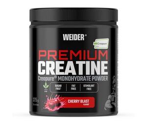 Weider Premium Creatine (375g) Cherry Blast Flavour, Creatine Monohydrate 100% Creapure Quality, No Added Suger, Vegan, Helps to Increase Physical Performance (75 Servings)