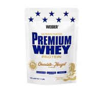 Weider Premium Whey (500g) Chocolate-Nougat Flavour. Ultrafiltrated Proteins from Whey Protein Concentrate and 20 percent Isolate, 24g Protein + 2g L-Glutamine/serving, with Vitamin B6, Aspartme Free