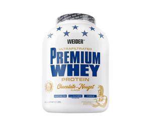 Weider Premium Whey Protein Powder, Chocolate Nougat, 33g of Protein Per Serving, Low Carb, Whey Protein Isolate, Rich in BCAA's, 2,3kg