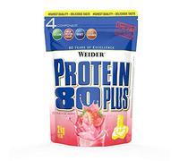 Weider Protein 80 Plus Protein Powder, Strawberry, 4 Multi Component High Quality Protein Sources, Low Fat & Sugar, 2kg