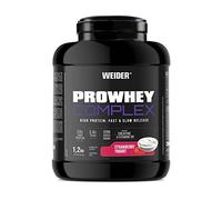 Weider ProWhey Complex (1,2kg) Strawberry-Yogurt Flavour. Formula Based on Whey Protein Concentrate & Isolate + Casein, with 3,4g BCAA/Serving, Creatine, L-Glutamine, MCTs, Vitamin B6, Bromelain