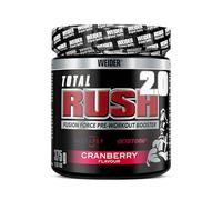 Weider Total Rush 2.0 Pre-Workout Formula, Cranberry, The Legal Pre-Workout, Focus + Power, Serious Pump, 15 servings