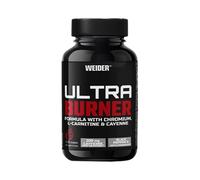 Weider Ultra Burner 120 caps. Powerful thermogenic Formula. with Plant extracts and Caffeine. L-Carnitine, Chromium and Vitamin B6. 100% Vegan
