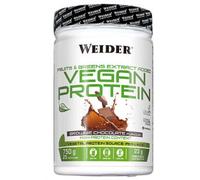 Weider Vegan Protein - Brownie Chocolate - 21g Protein/Serving, 100% Plant-Based, 540 g