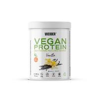 Weider Vegan Protein (300g) Vanilla Flavour. 23g Protein/dose, Pea Isolate (Pisane) & Rice Protein. with Vitamin B12 & Stevia. Gluten Free, Sugar Free. Packaging 50% Recycled 100% Recyclable