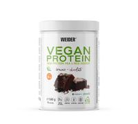 Weider Vegan Protein - Brownie Chocolate - 21g Protein/Serving, 100% Plant-Based, 540 g