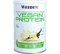 Weider Vegan Protein (540g) Vanilla Flavour. 23g Protein/dose, Pea Isolate (Pisane) & Rice Proteins. with Vitamin B12 & Stevia. Gluten Free, Sugar Free. Packaging 50% Recycled, 100% Recyclable