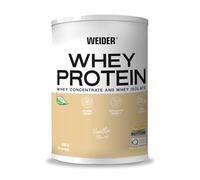 Weider Whey Protein (300g) Vanilla Flavour. Whey Protein from Concentrate and Isolate, 23g/Serving. with Digestive Enzymes, L-Glutamine Kyowa Quality and Stevia. No Added Sugars. 10 Servings