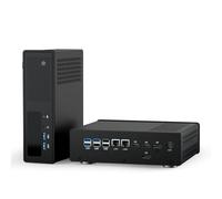 WEIDIAN AI Mini PC RTX 5050, Mini Gaming PC AI Ultra 5-135H 64GB DDR5 1TB NVME SSD, 8K 2DP 2HD, WiFi7 BT5.4, 8USB, Industrial Computer Support AMT Remote Management | 7×24H Operation