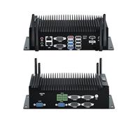 WEIDIAN Fanless Industrial PC, Mini PC i5 10210U, Support 2CAN-BUS, 6COM, 4USB3.0, 4USB2.0, HD USB-C DP Triple Display, Dual NIC, GPIO, SIM Slot, Win11, Auto Power On, VESA, Metal Case