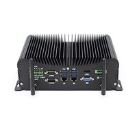 WEIDIAN Fanless PC Industrial Computer 8GB RAM 128GB SSD, Core i7 8550U Fanless Mini Computer Win 10 Pro, VGA RS232 GPIO Industrial PC, Dual LAN, WiFi, BT4.0, USB3.0, Support Auto Power On