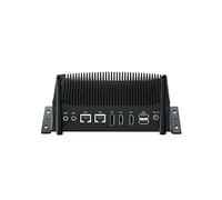 WEIDIAN Fanless PC, Industrial Mini PC Core i7-10510U (up to 4.90 GHz), Dual HD+DP Triple Display, 2RS232/RS422/RS485 COM, 2RJ45 LAN, 6USB, GPIO, Dual Band WiFi, BT, Linux, Ubuntu(16GB RAM 128GB SSD)