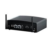 WEIDIAN Fanless PC Industrial PC i3, Industrial Computer 8GB RAM 128GB SSD, Core i3 6157U, Linux Win 10 Mini Computer 4K 2HD, 2x RS232, 8USB, 2x RJ45 LAN, Auto Power On, 7x24 Operation