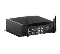 WEIDIAN Industrial Computer Fanless Mini PC, i5-10210U 64GB RAM 1TB SSD, 6x RS232/RS485 COM, 2LAN, 8USB, GPIO, WiFi5 BT4.2, 4K Triple Display EH4-T Mini Computer Win 11 Pro Support Auto Power On