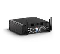WEIDIAN Industrial Computer Fanless Mini PC, i7-10610U 16GB RAM 512GB SSD, 6x RS232/RS485 COM, 2LAN, 8USB, GPIO, WiFi5 BT4.2, 4K Triple Display EH4-T Mini Computer Win 11 Pro Support Auto Power On