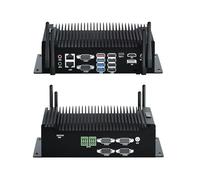WEIDIAN Industrial PC, Fanless Computer i5 10210U(up to 4.20 GHz), Mini PC with 2RS232 + 4RS422/485/232 COM, Type-C, HD, DP Triple Display, 8USB, 2GPIO, WiFi, BT, Win11(8GB RAM 256GB M.2 SSD)