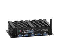 WEIDIAN Industrial PC Fanless PC i7 8550U, Mini Computer Win 11 6x RS232/RS485, 64GB RAM 1TB SSD 2TB HDD Industrial Computer 8USB, HD DP EDP, WiFi BT4.2, LPT Linux Ubuntu, Support Auto Power On