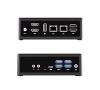 WEIDIAN Mini PC, Mini Computer N305(8C/8T up to 3.8GHz), Win11 Pro, DP/2HD 4K Triple-Display WiFi6, BT5.2, 2Gigabit Ethernet, 6USB, Type-C for Business Office (16GB DDR5 RAM 256GB NVME SSD)