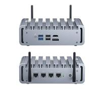 WEIDIAN N100 Firewall PC, Fanless Computer, Micro Firewall Appliance, 4 x 2.5GbE NIC, HD, DP, 4USB, SIM Card Slot, Auto Power On, Business PC for Home-Server/Network Firewall(16GB RAM 512GB SSD)