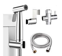 WEIDMAX Handheld Bidet Douche Shower Spray for Toilet, Stainless Steel Bidet Shattaf Sprayer Kit Bathroom Cloth Diaper Washer Shower Head for Personal Hygiene