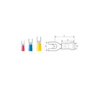 Weidmüller 9200410000 U Terminal 4/6mm² Dia4.3mm Yellow PVC 100 pieces
