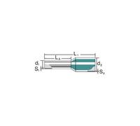 Weidmuller 9019170000 Ferrule 2.5mm² Partially Insulated Blue 500 ...