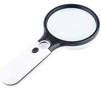 WEIDON 12 Led Large Handheld Handheld Magnifying Glass is 20 Times The Best Giant Illuminated Magnifying Glass, Reading for The Elderly, Reading, Maps, Stamps, Coins, Outdoor Exploration Safehappy
